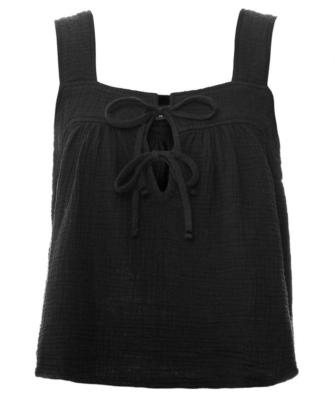 Rails Enya Black Gauze Top