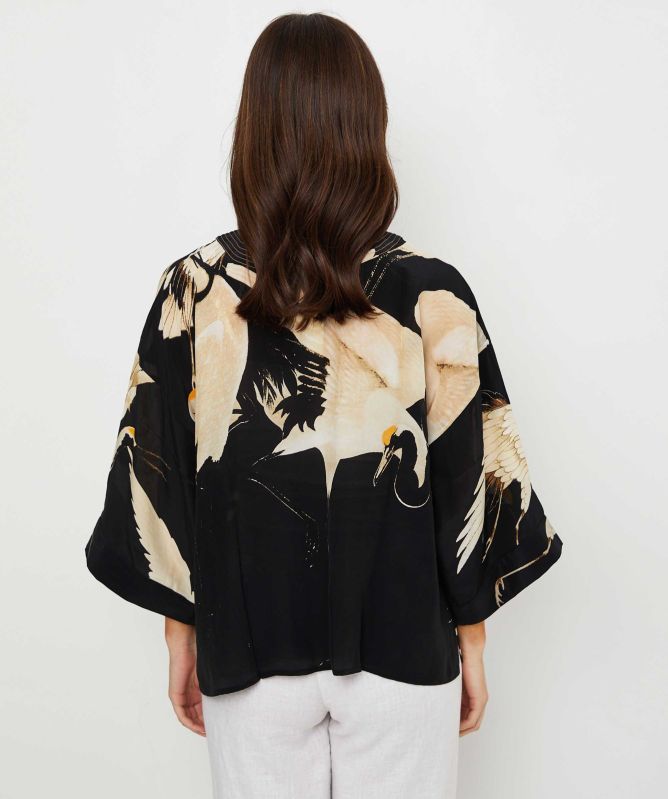 One Hundred Stars Stork Kimono