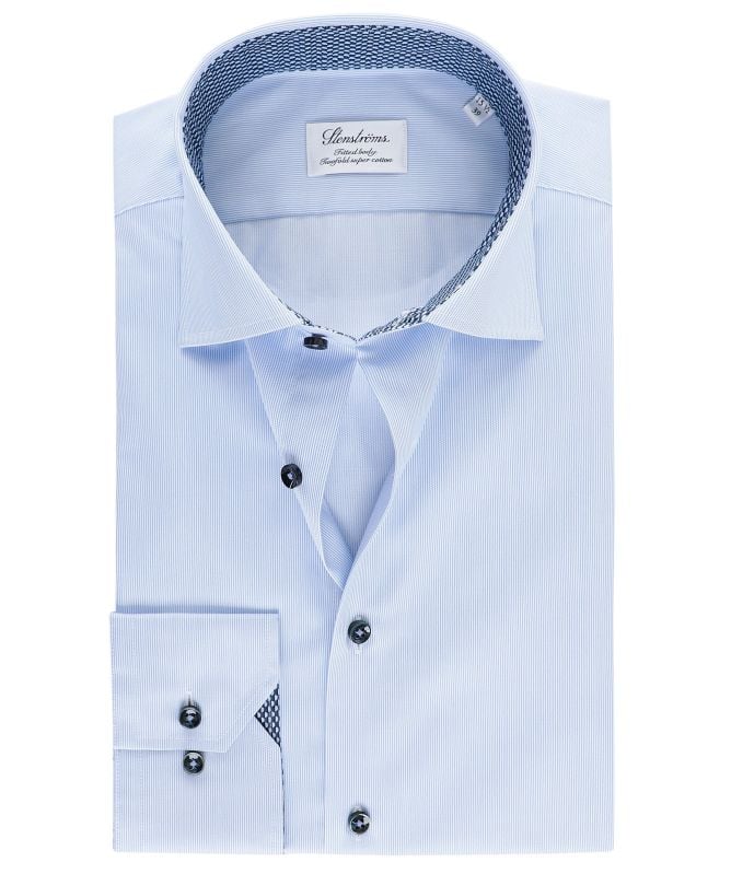 Stenstroms Fitted Body Striped Shirt