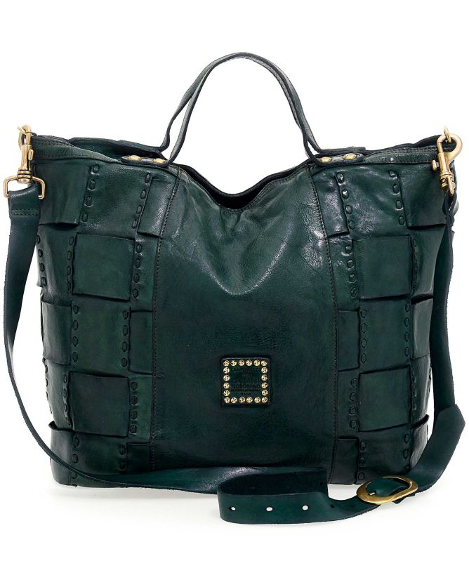 Campomaggi Edera Woven Leather Shopper Bag