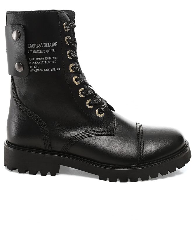 Zadig Voltaire Black Joe Leather Boots Jules B