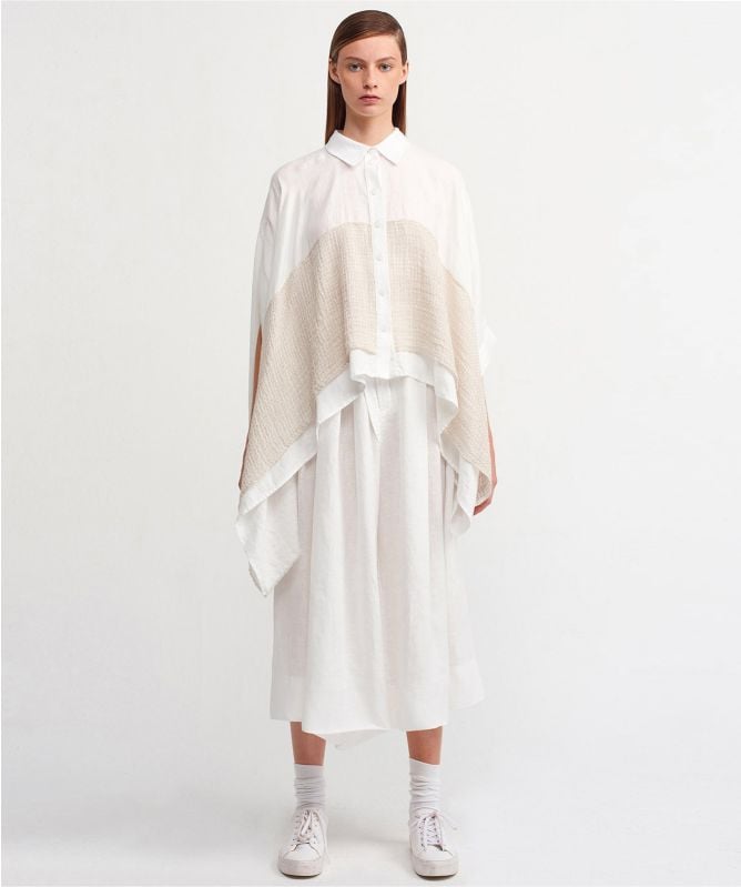 NU London Drape Textured Linen Jacket