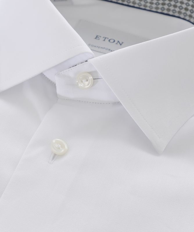 Eton Geo Twill Contemporary Fit Shirt