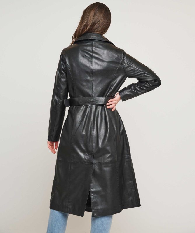 Rino and Pelle Edinia Leather Trench Coat