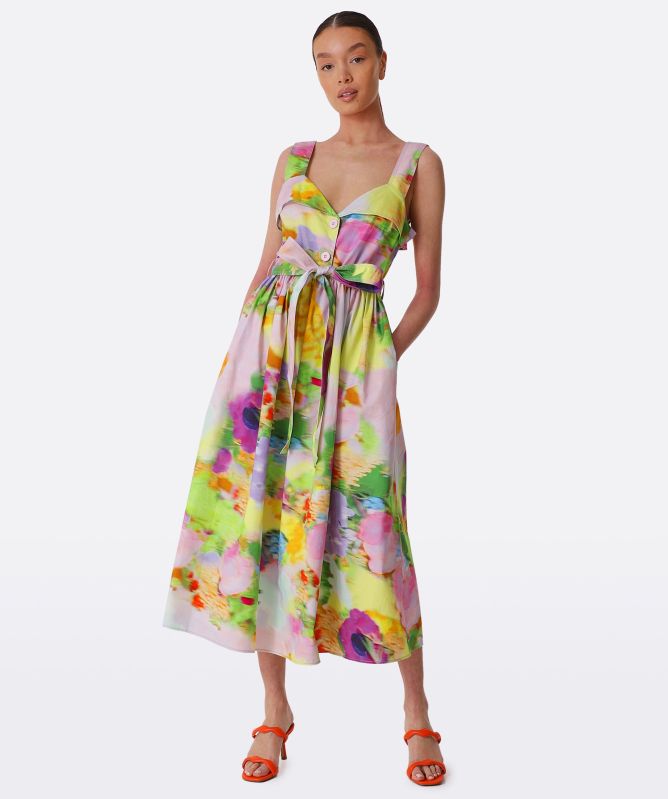 Stine Goya Stina Floral Midi Dress