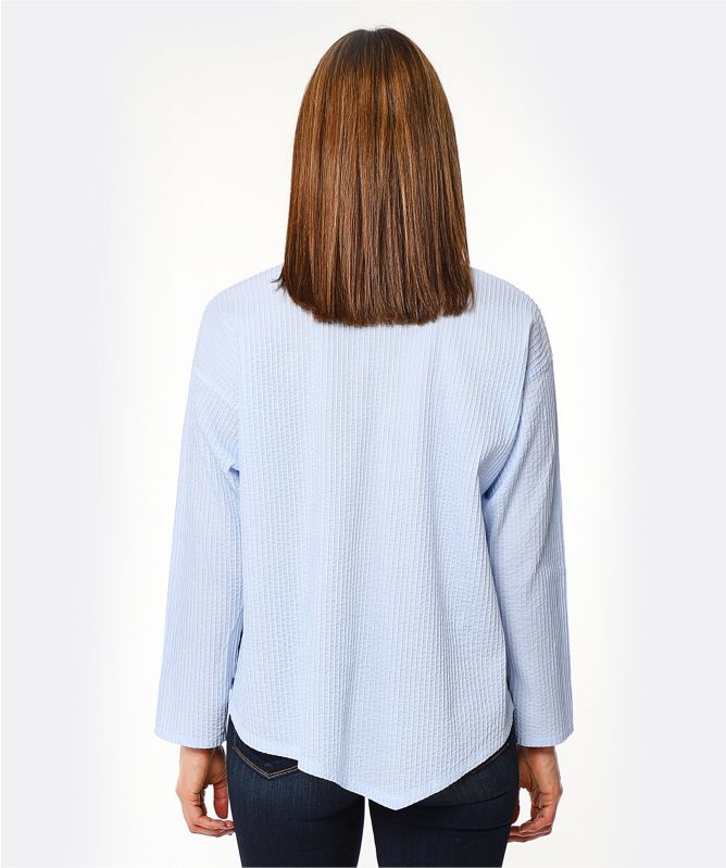 Yaccomaricard Asymmetric Pintuck Shirt