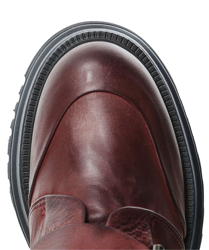 Lofina Buckled Leather Boots