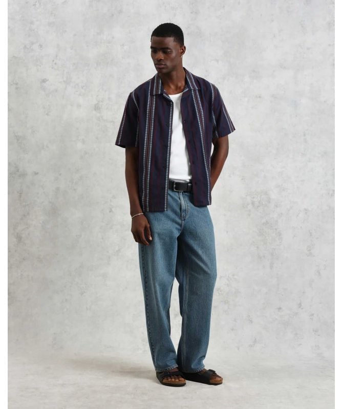 Wax London Dobby Striped Didcot Shirt