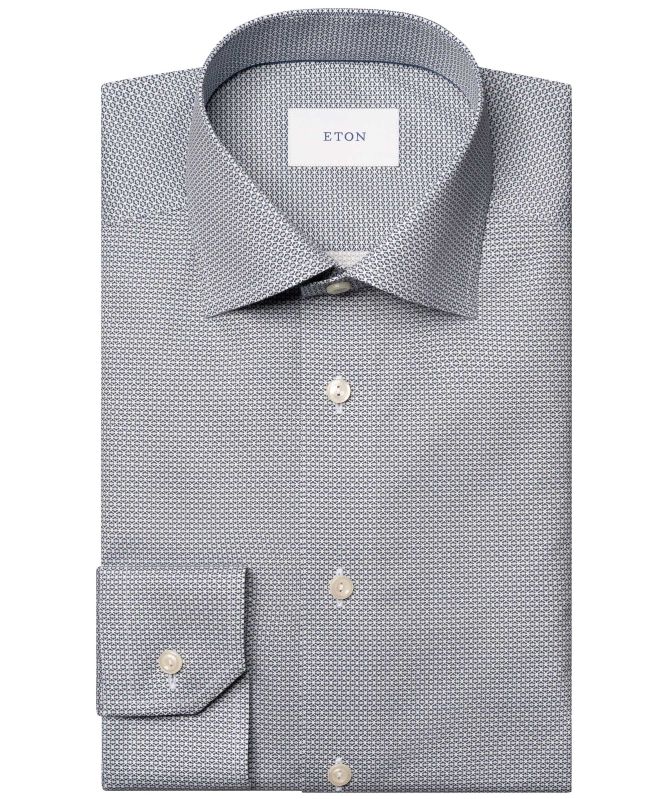 Eton Geometric Signature Twill Shirt