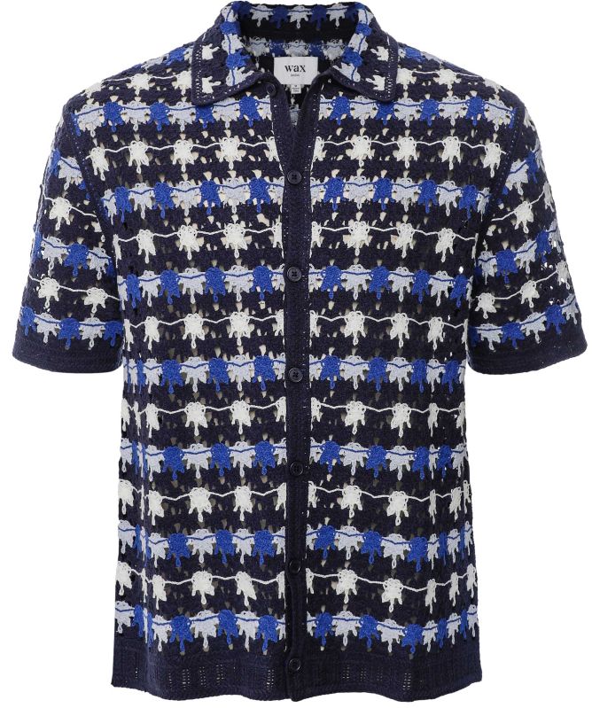Wax London Crochet Knit Porto Shirt