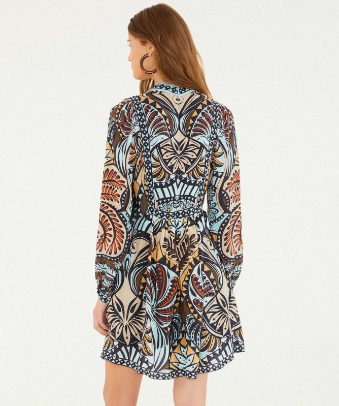 FARM Rio Balamana Printed Mini Dress