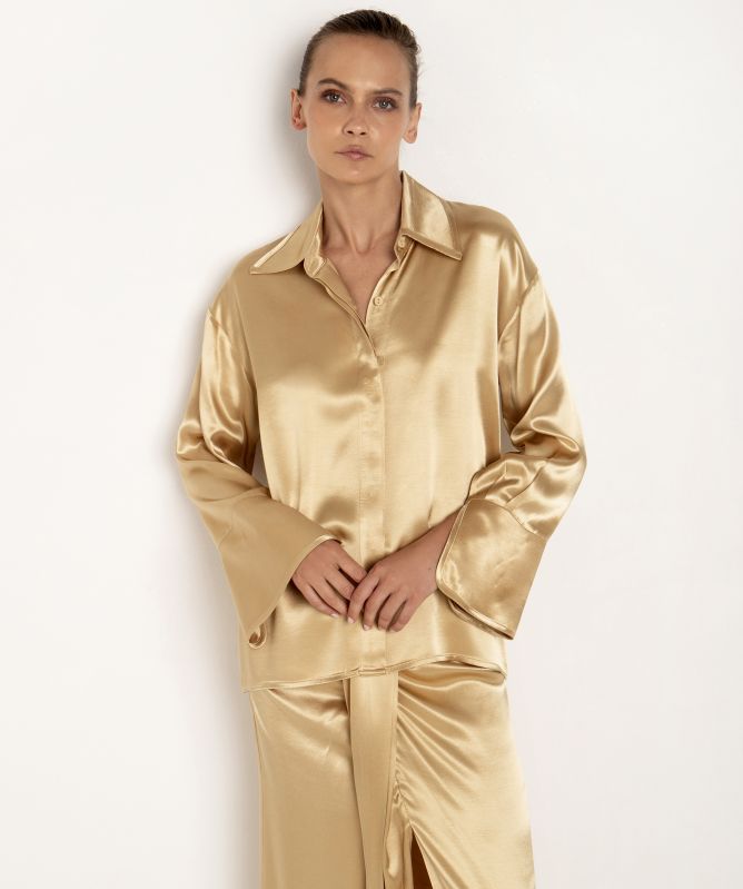 Greek Archaic Kori Satin Shirt