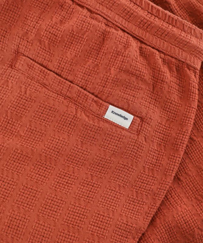 Knowledge Cotton Textured Organic Cotton Shorts