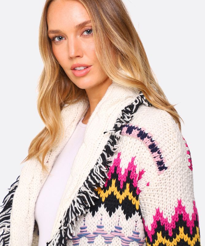 Zadig & Voltaire Ella Fringed Cashmere Coat | Jules B