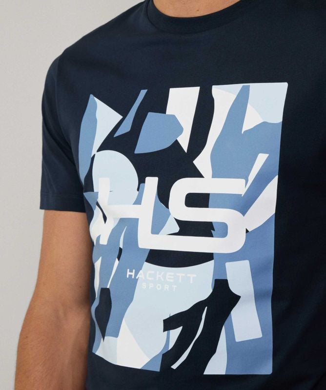 Hackett Coral Graphic T-Shirt