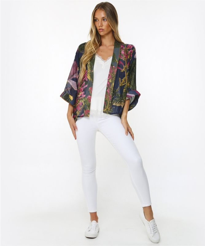 One Hundred Stars Kew Magnolia Kimono