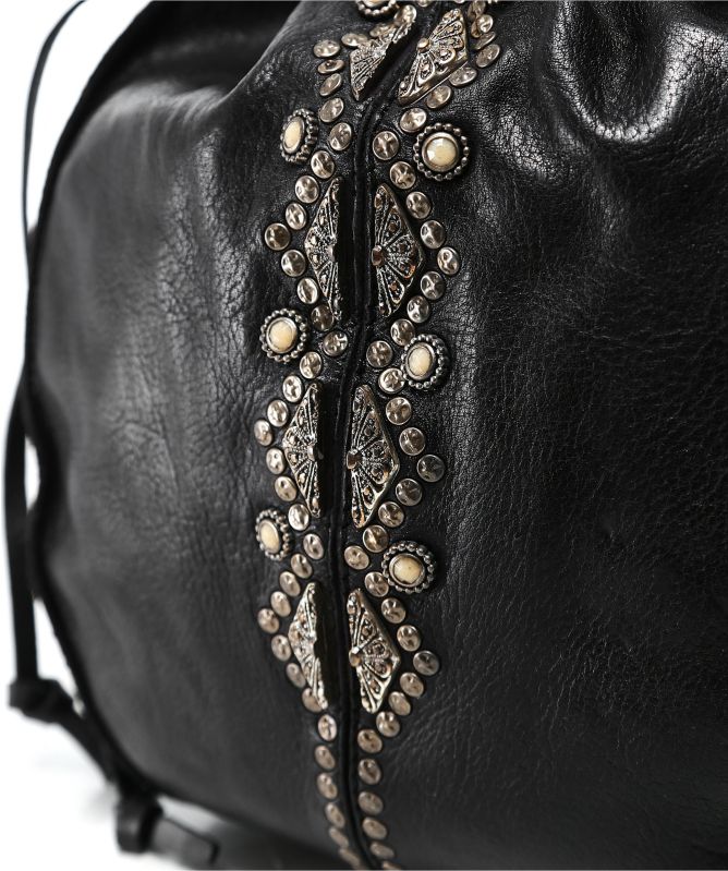 Campomaggi Embellished Leather Bucket Bag