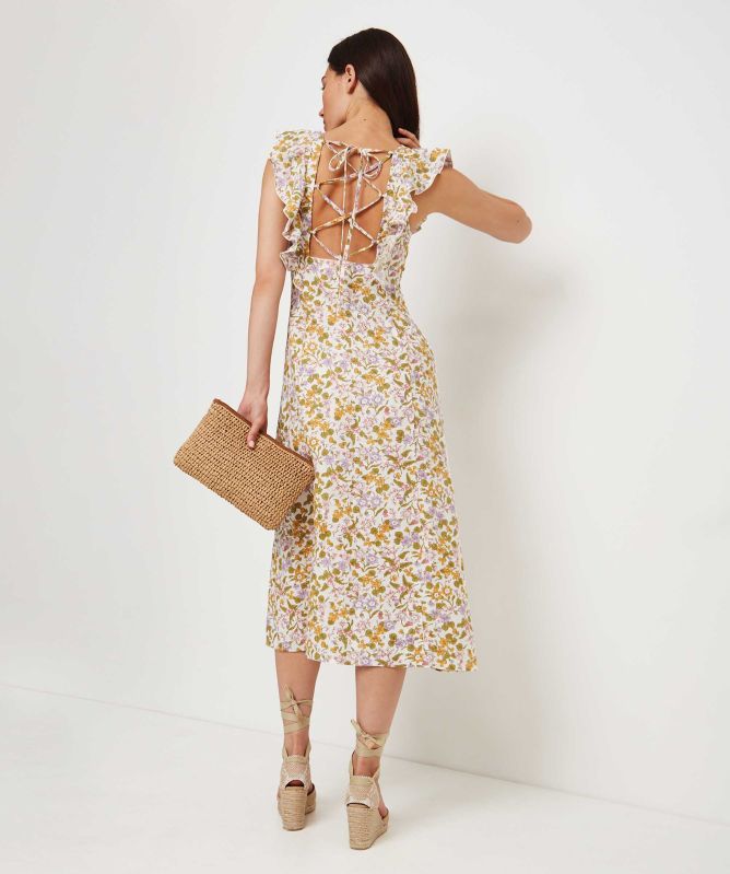 Rails Constance Linen Floral Midi Dress | Jules B Rails Constance Linen Floral Midi Dress | Jules B