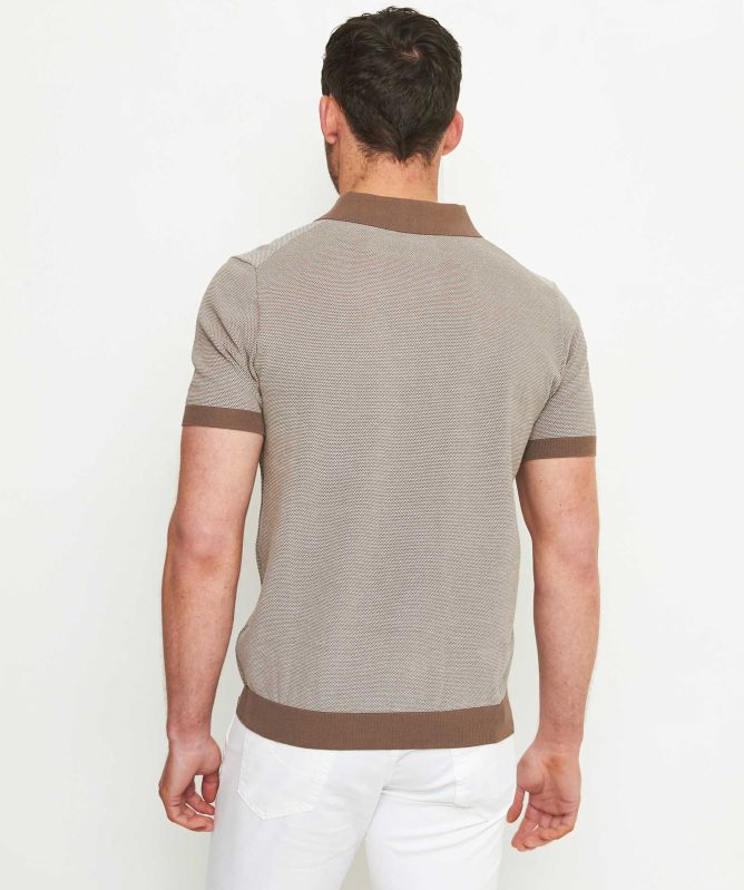 Thomas Maine Knitted Cotton Polo Shirt