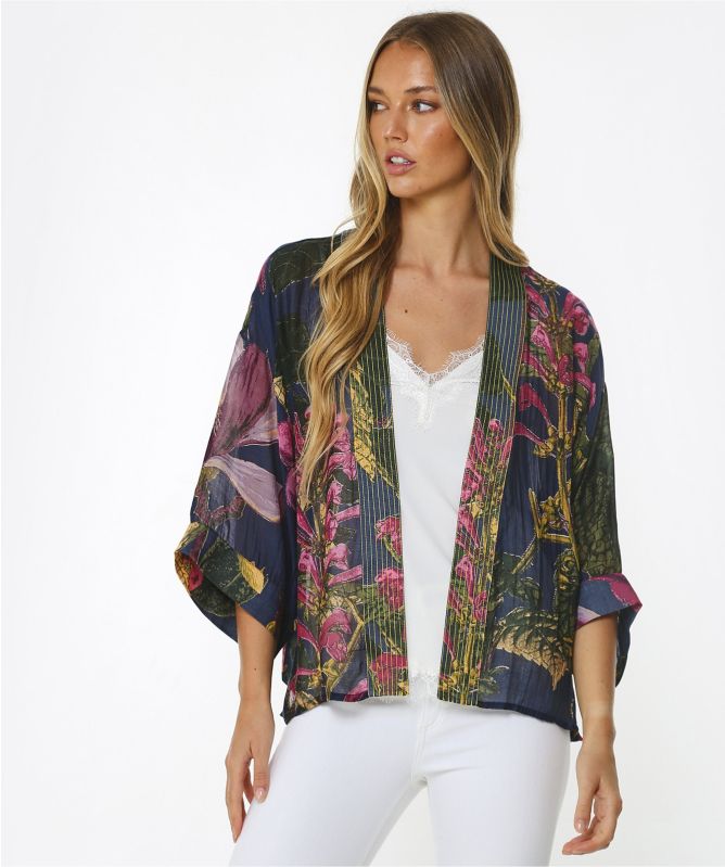 One Hundred Stars Kew Magnolia Kimono
