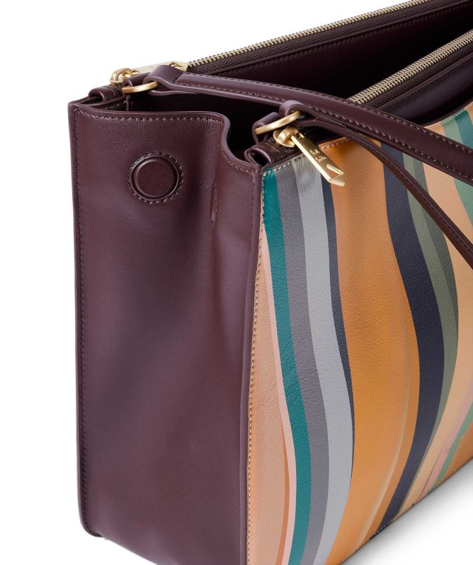 Paul Smith Dusky Swirl Double Zip Tote Bag