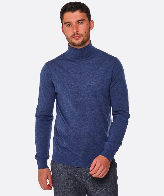 Thomas Maine Merino Roll Neck Jumper