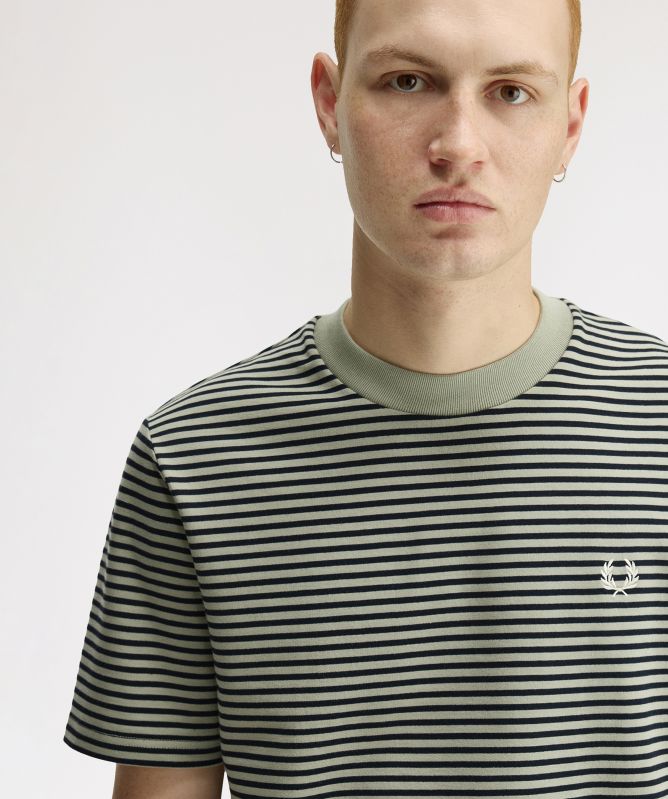 Fred Perry Fine Stripe Heavyweight T-Shirt