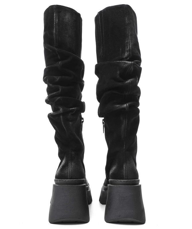 Lofina Crinkle Long Boots