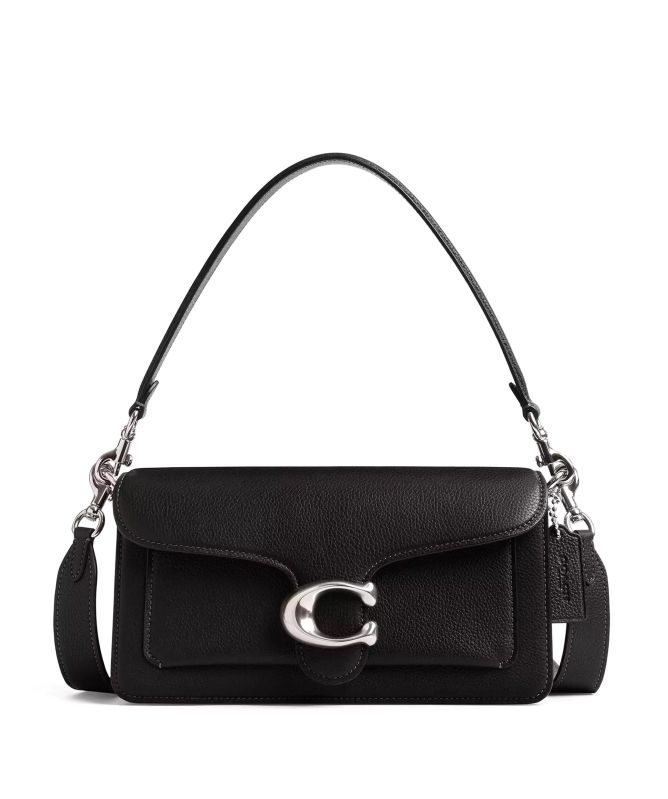 【COACH】Tabby 26 Leather Shoulder Bag COACH Tabby 26 Pebble Leather Gold Tone Shoulder Crossbody