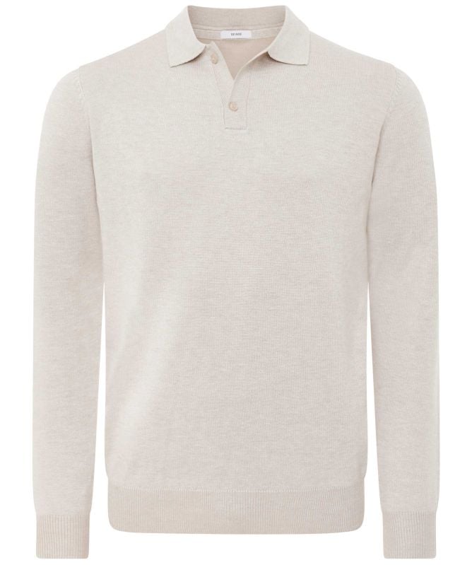 Seinse Knitted Long Sleeve Polo