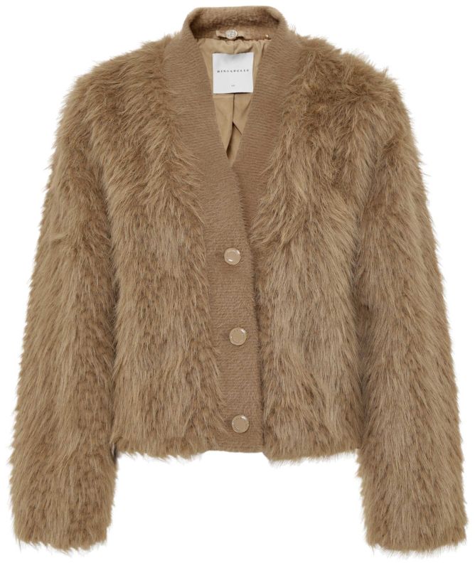 Rino and Pelle Chaimae Faux Fur Cardigan