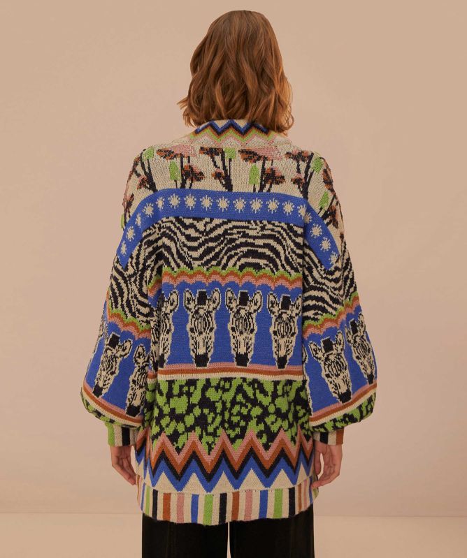 FARM Rio Zebra Ainika Cardigan