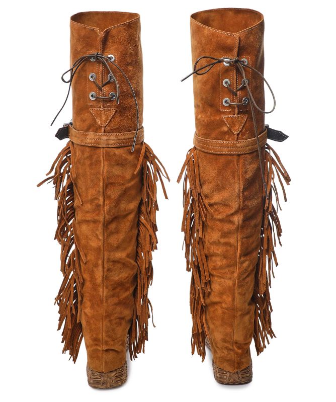 El Vaquero Coleen Fringe Cowboy Boots