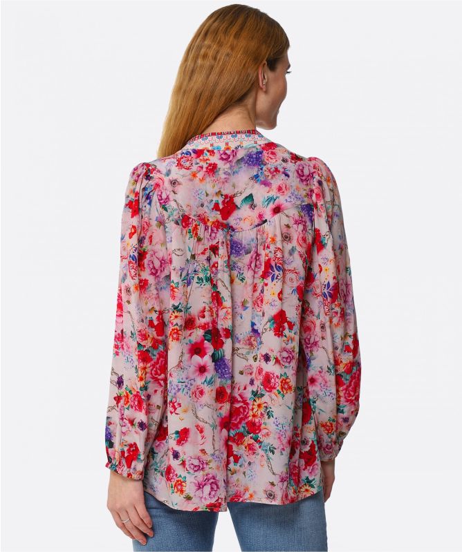 Inoa Silk V Neck Blouse