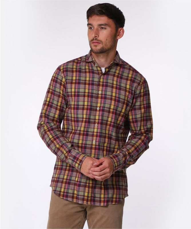 Stenstroms Fitted Body Check Flannel Shirt