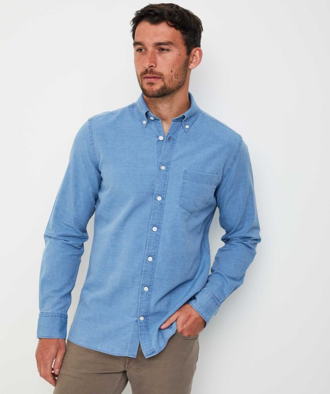 Hackett Denim Oxford Shirt