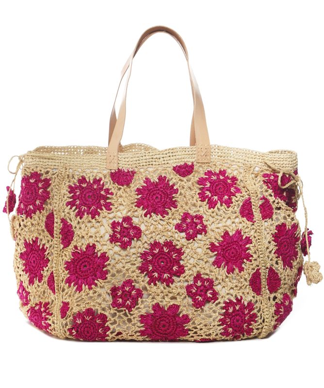 Ma.Clau Akora Large Pink Flower Bag