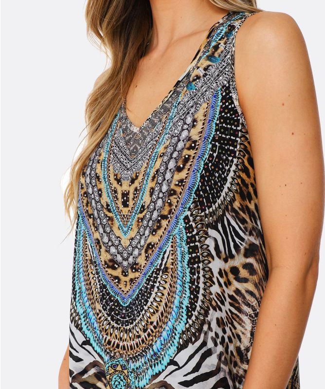 Inoa Savannah Silk Sleeveless Maxi Dress