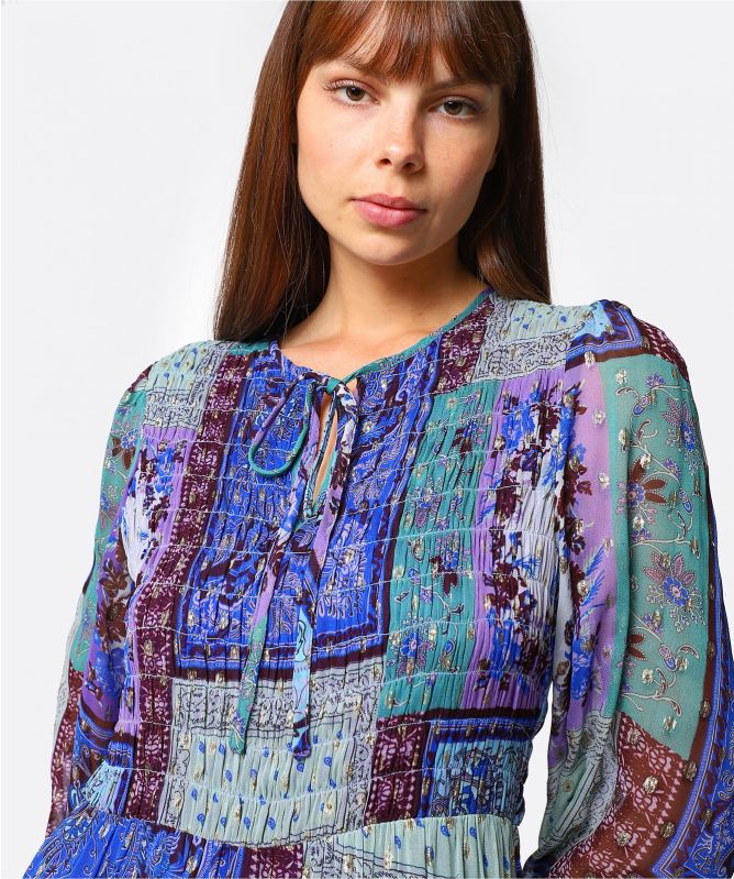 RIXO Lori Boho Maxi Dress