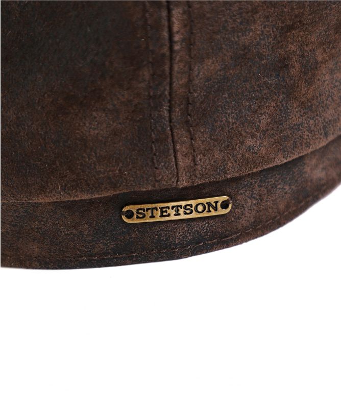 Stetson Leather Hatteras Cap