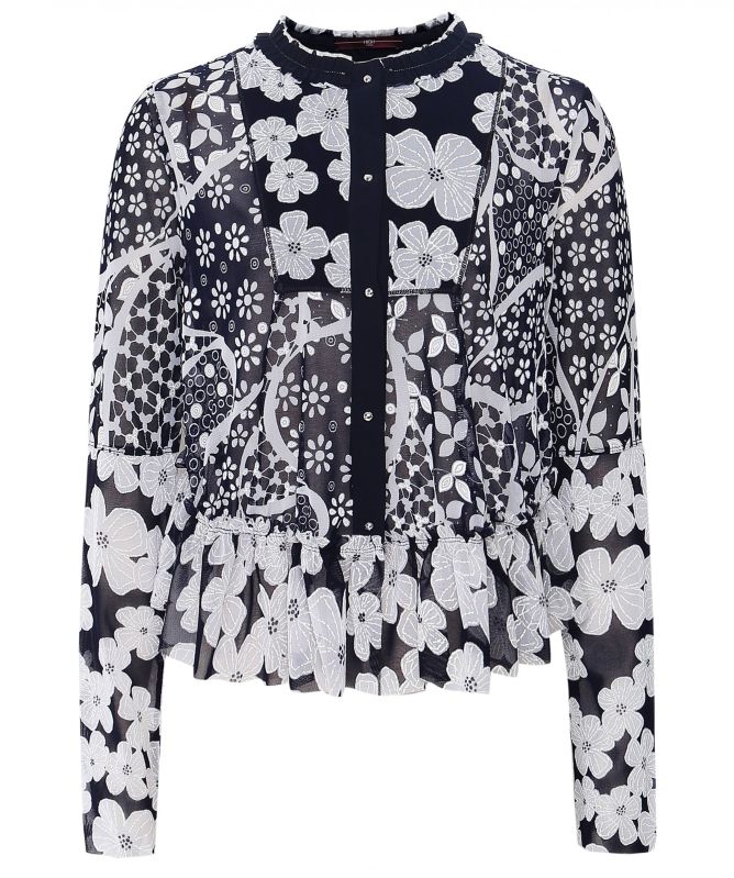 High Anywise Floral Top