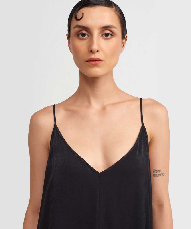 NU London Velvet-Look Satin Jumpsuit