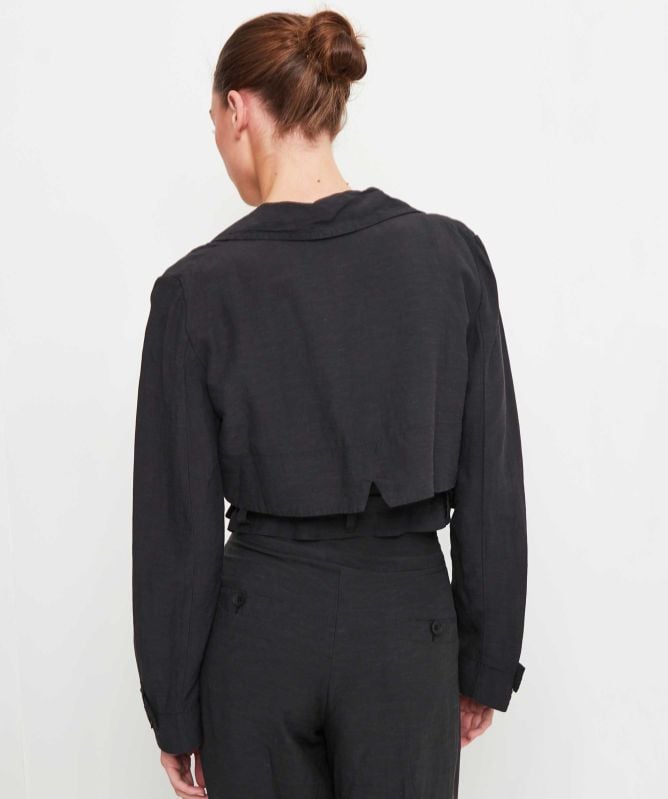 Lurdes Bergada Cropped Trench Coat