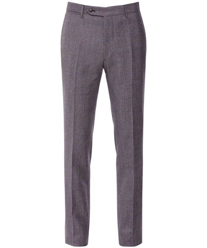 Berwich Slim Fit POW Check Trousers