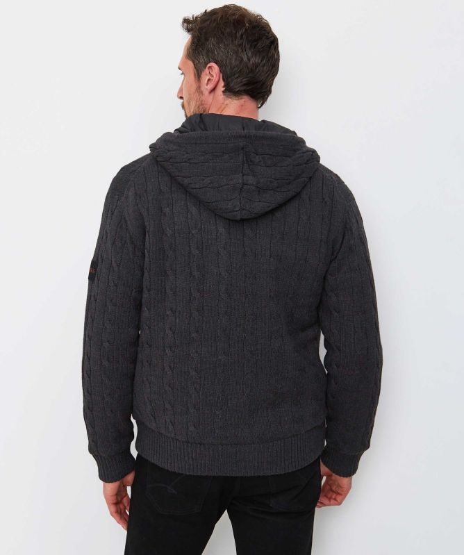 BOSS Cable Knit Kudable Hoodie