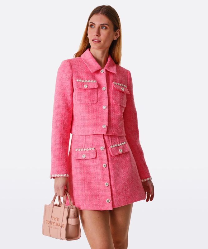 Self-Portrait Boucle Crop Jacket