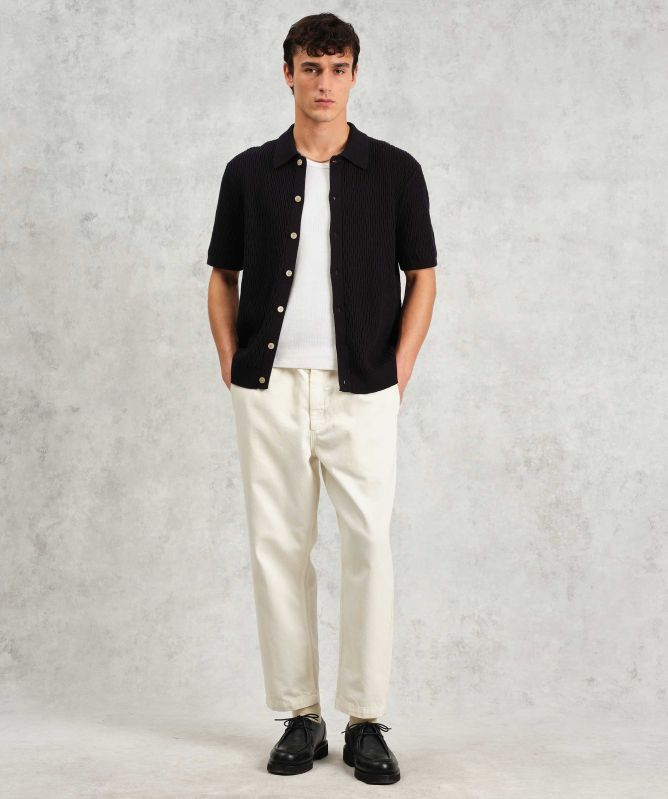 Wax London Honeycomb Knit Tellaro Shirt