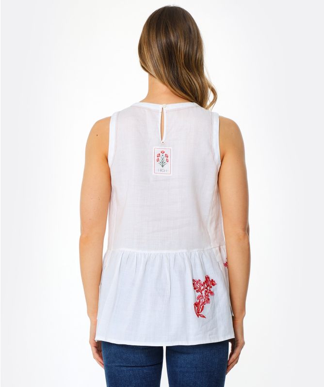 High Miracle Embroidered Top