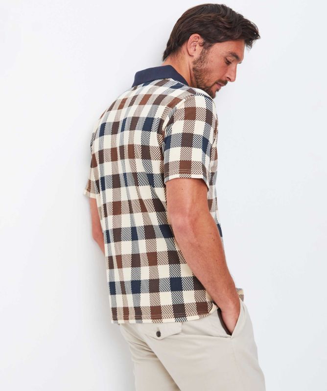 Aquascutum Macro Check Polo Shirt