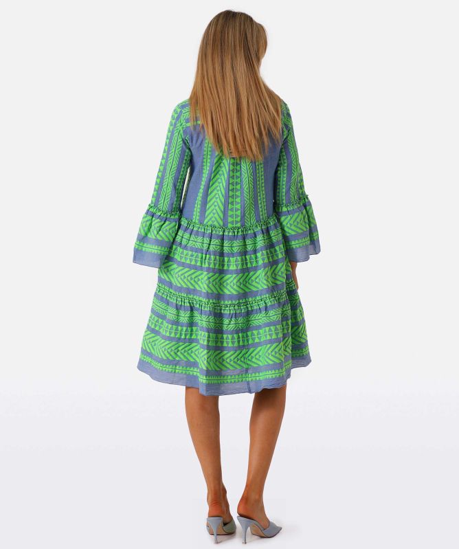 Devotion Twins Ella Cotton Blend Tiered Midi Dress